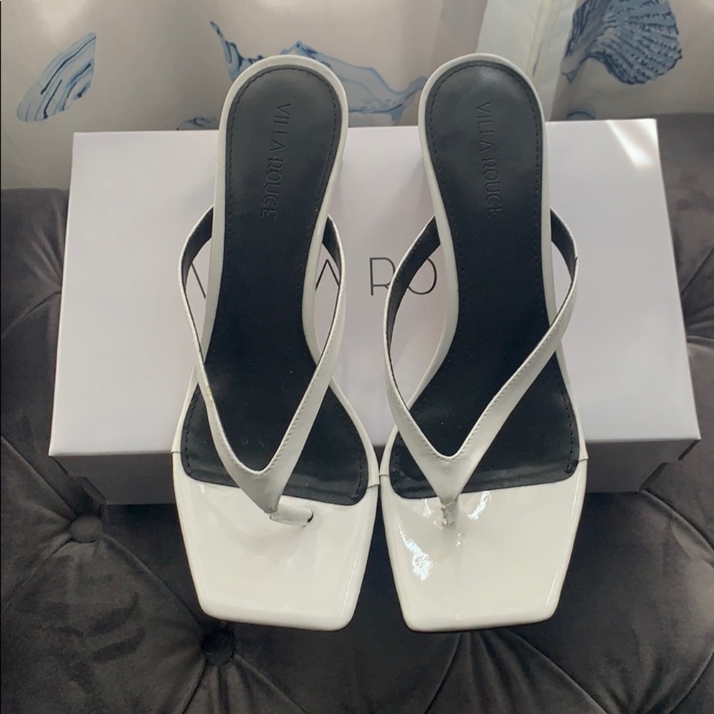 Villa Rouge white sandals - size 7.5
